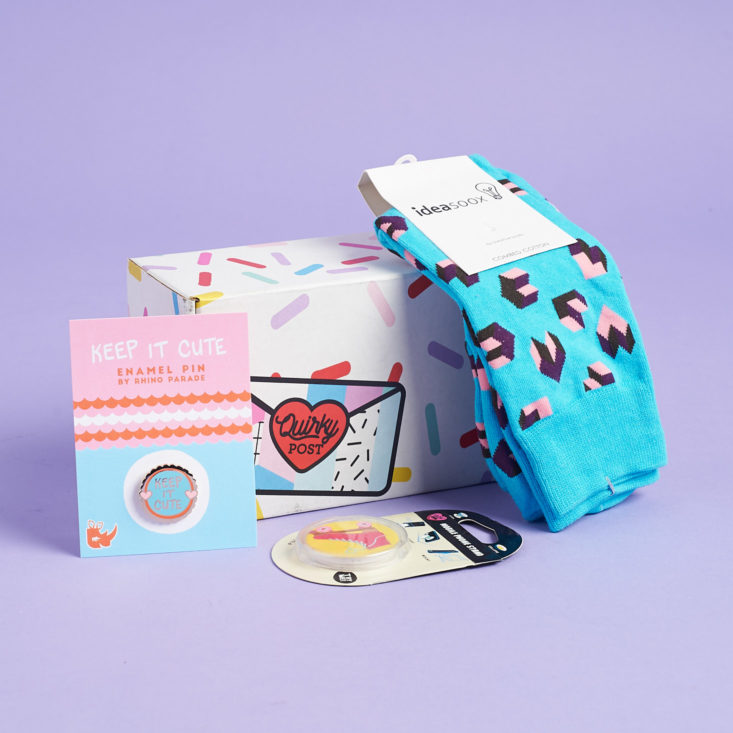 quirky post all items in box
