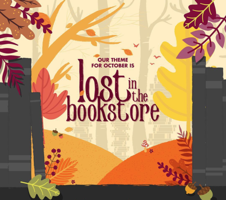 owlcrate october theme lost in the bookstore