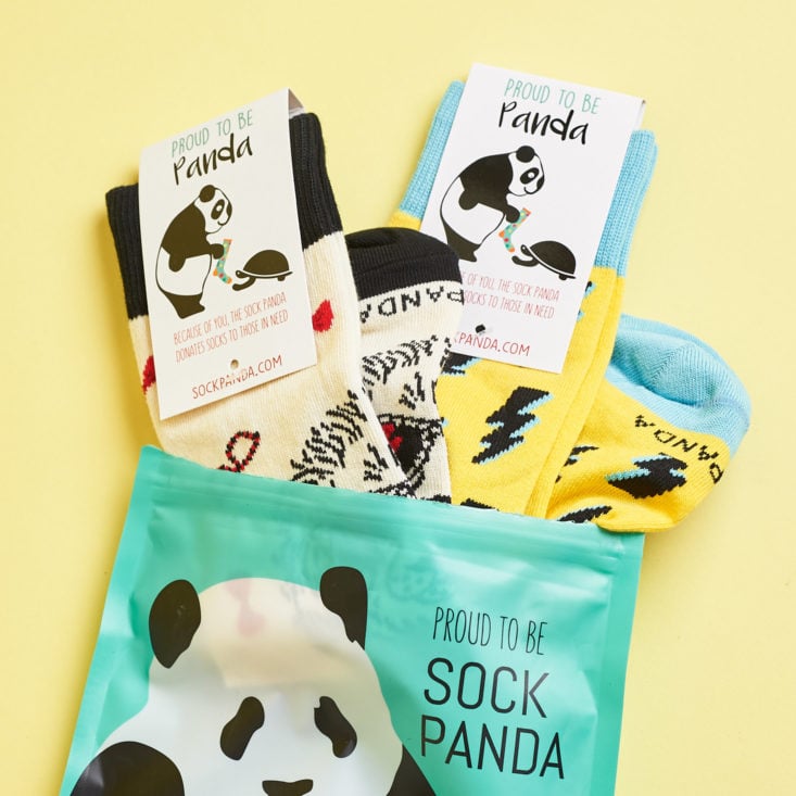 Sock Panda Tween package opened