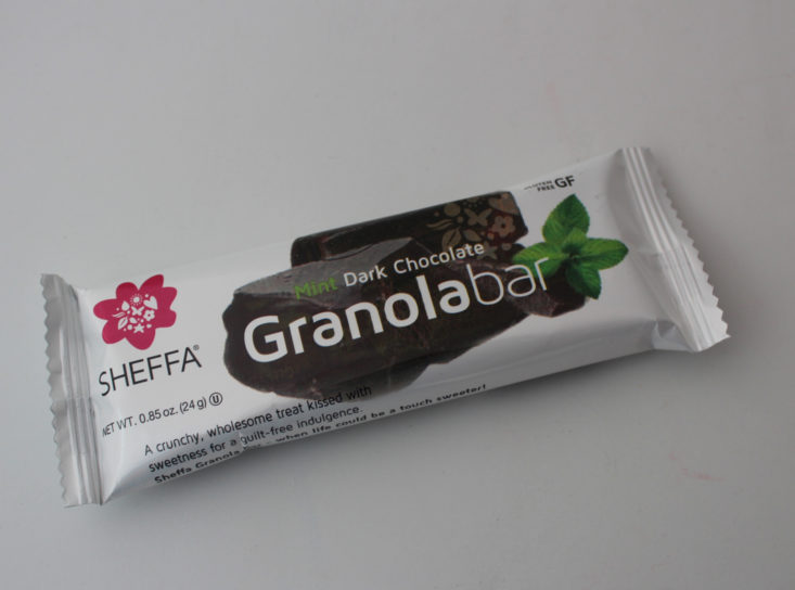 Sheffa Mint Dark Chocolate Granola Bar (0.85 oz)