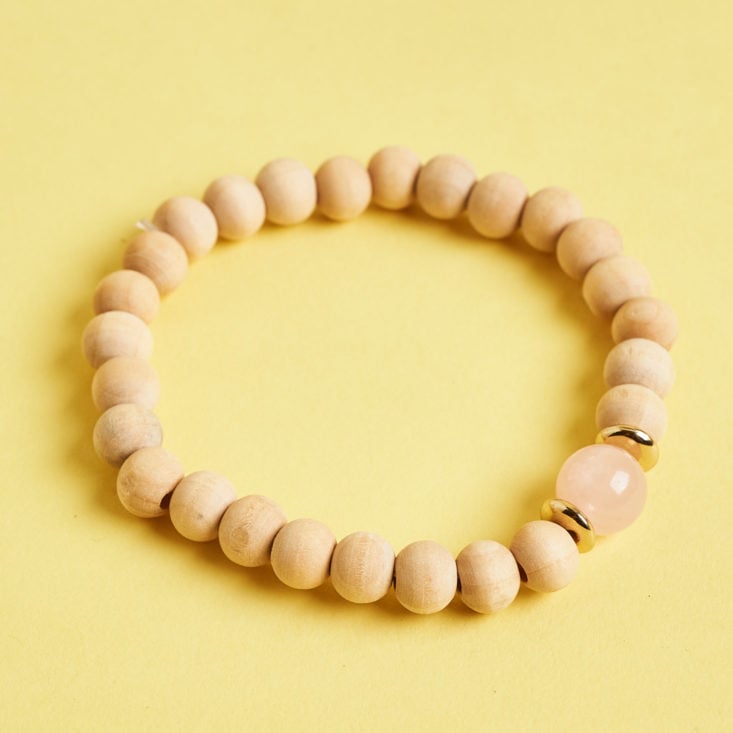 yogi surprise wood bead bracelet