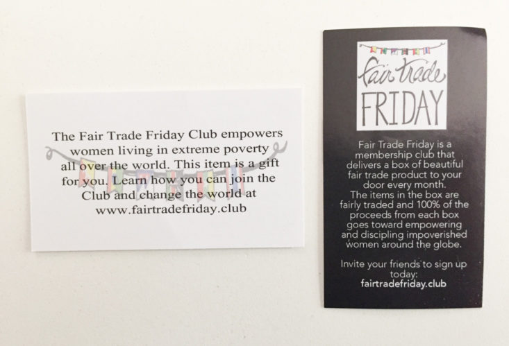 fair trade friday earring of the month august 2018 booklet