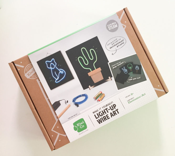 closed kiwi co Light Up Wire Art box