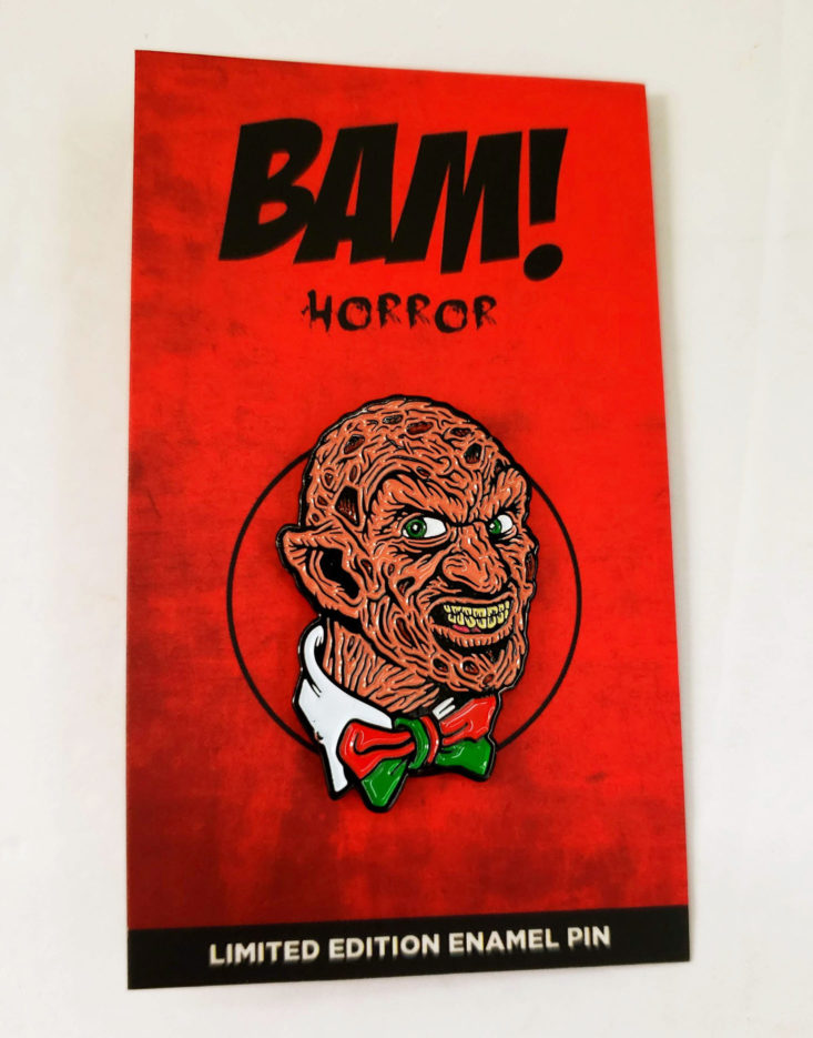 BAM! Horror Subscription Box August 2018 0005 pin