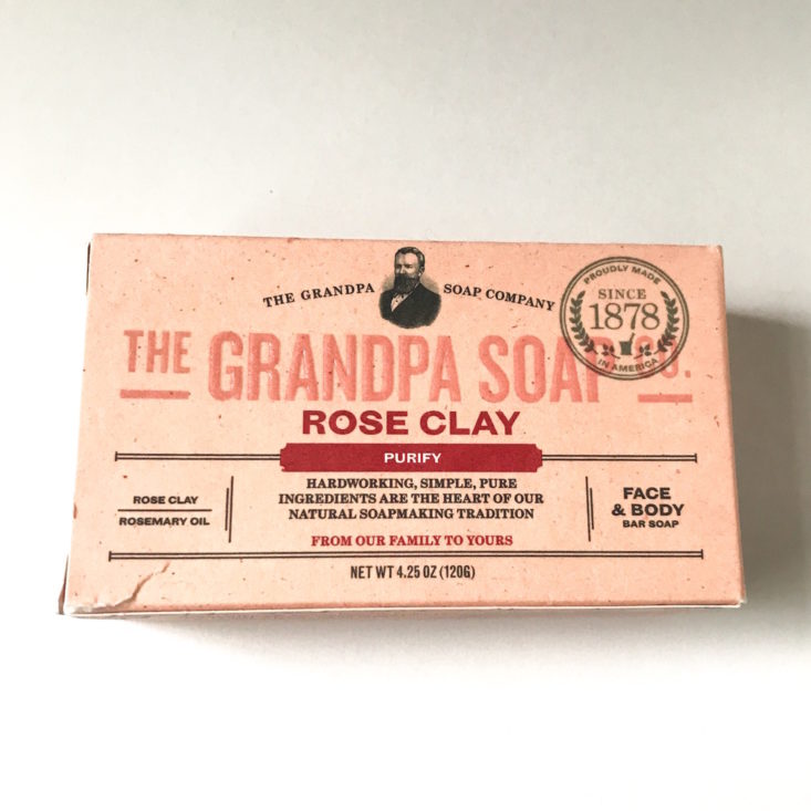 Beauty Swag September 2018 - The Grandpa Soap Co Rose Clay Soap Top