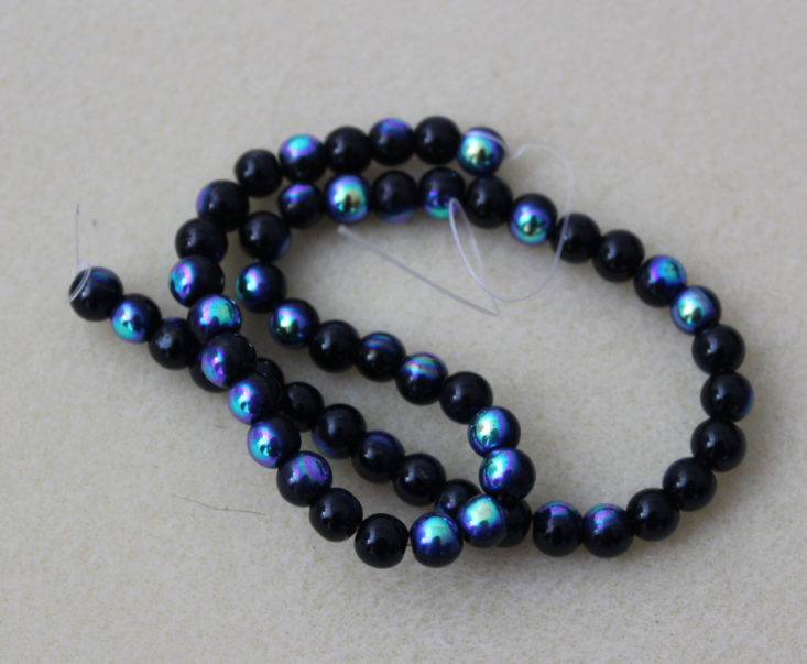 Blueberry Cove Beads October 2018 - Half-Coated Black Rounds Top