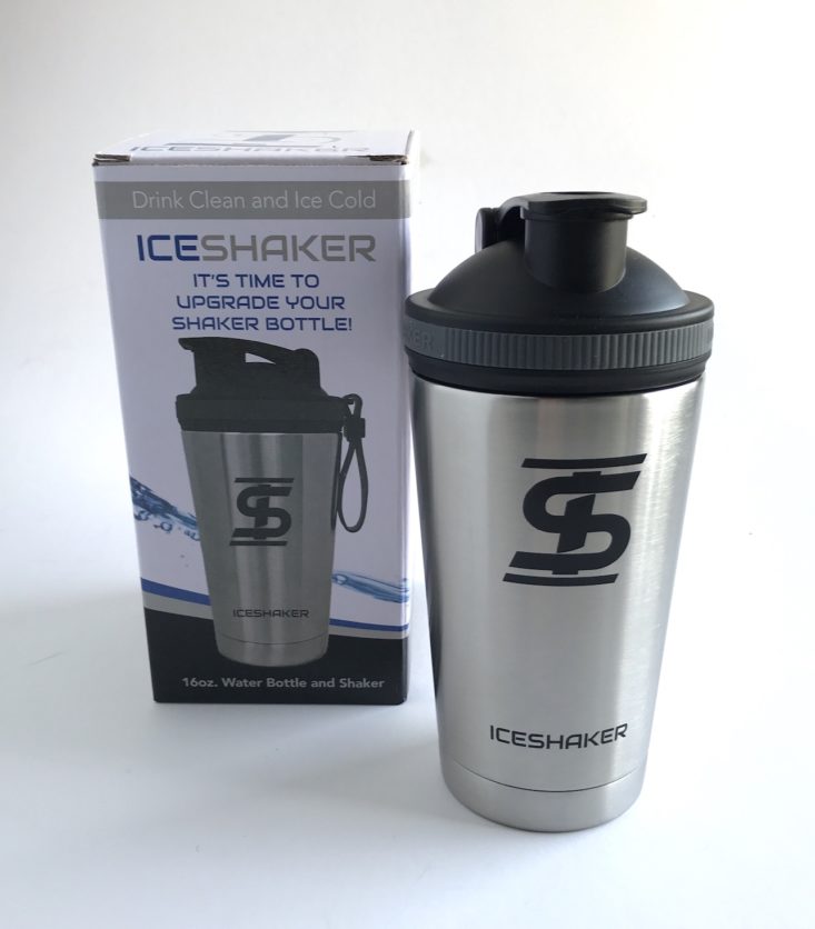 BuffBoxx Fitness September 2018 - Ice Shaker™ 16 oz. Insulated Bottle with Box Front