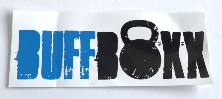 BuffBoxx Fitness September 2018 - Sticker