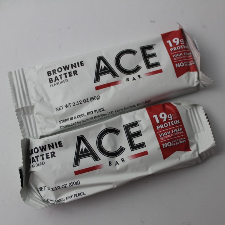 Clean Fit Box October 2018 - Ace Bar in Brownie Batter Top