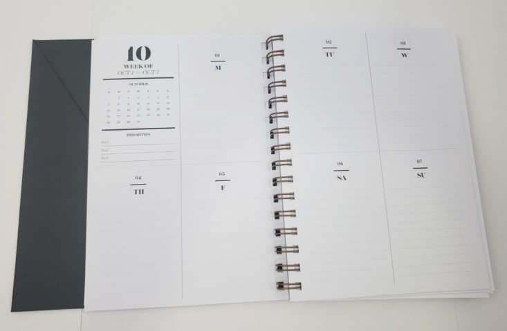 Cloth & Paper Box September 2018 - 2019 Planner Front 3