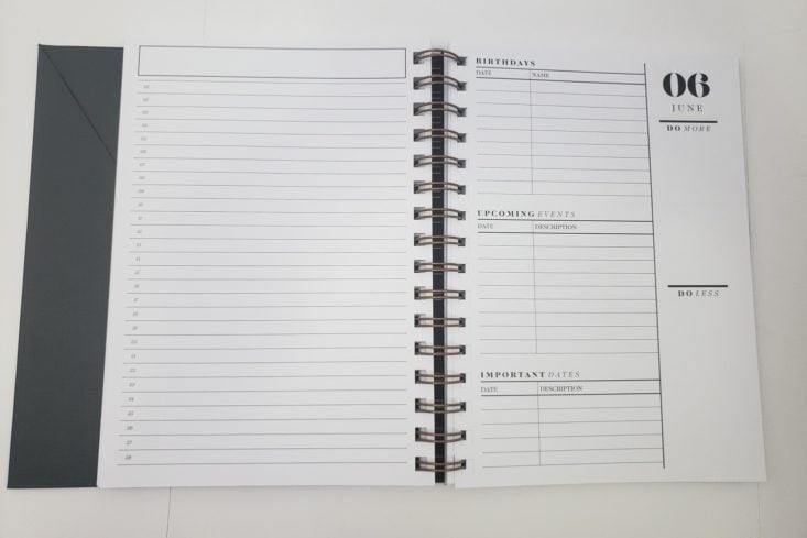 Cloth & Paper Box September 2018 - 2019 Planner Front 4