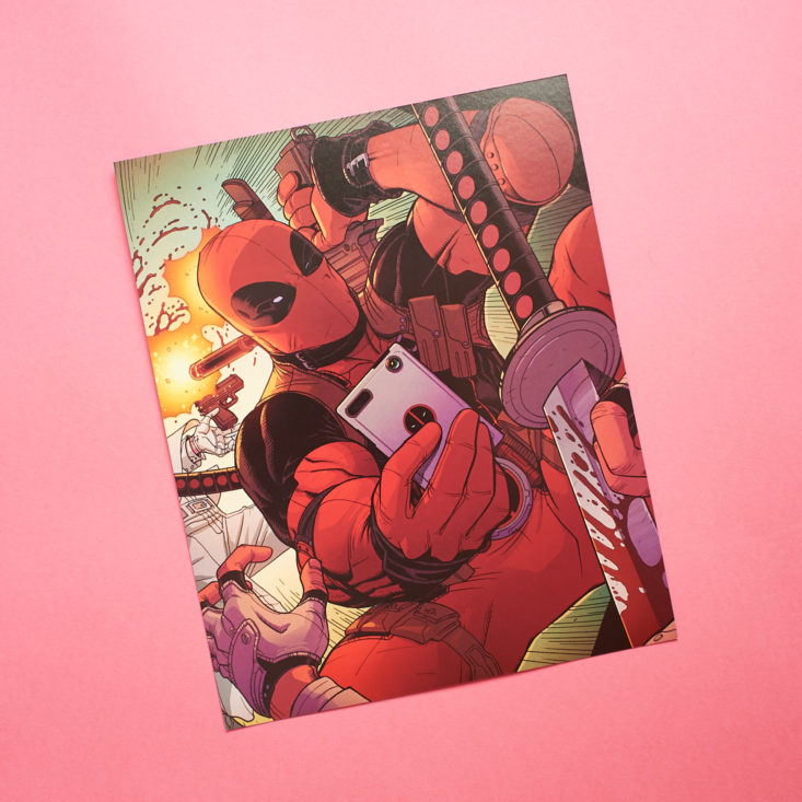 Deadpool Club Merc October 2018 - Products Info Card Front