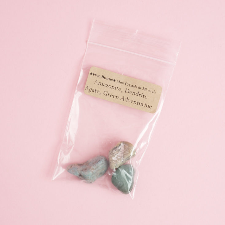 bonus mini crystals and minerals