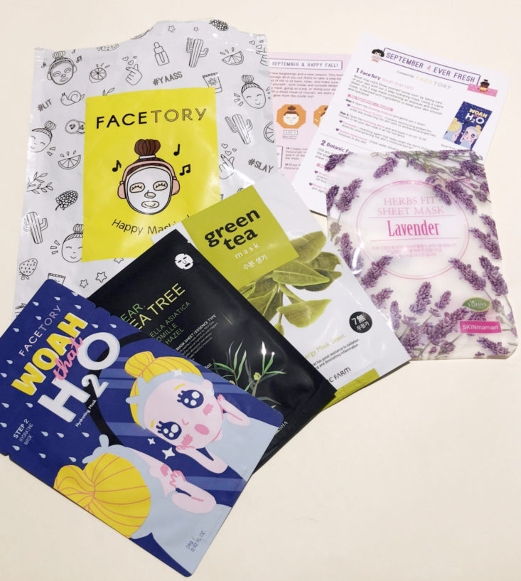 Facetory Four September 2018 All the goodies