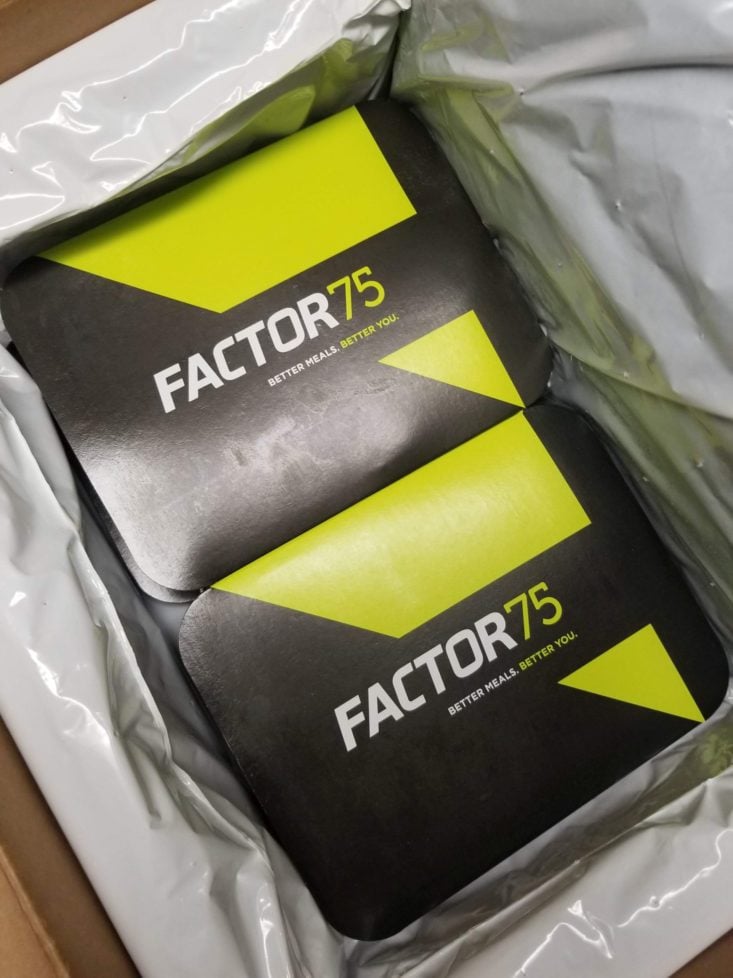 Factor 75 packaging