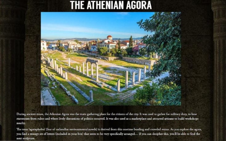 Finders Seekers October 2018 - The Athenian Agora Summary Card Front