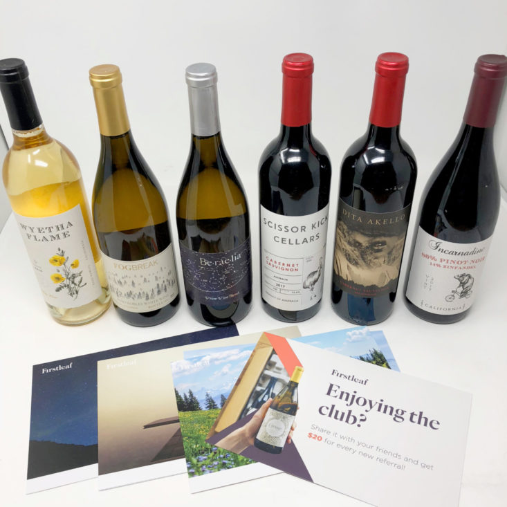 First Leaf Wine October 2018 - Box Products Front