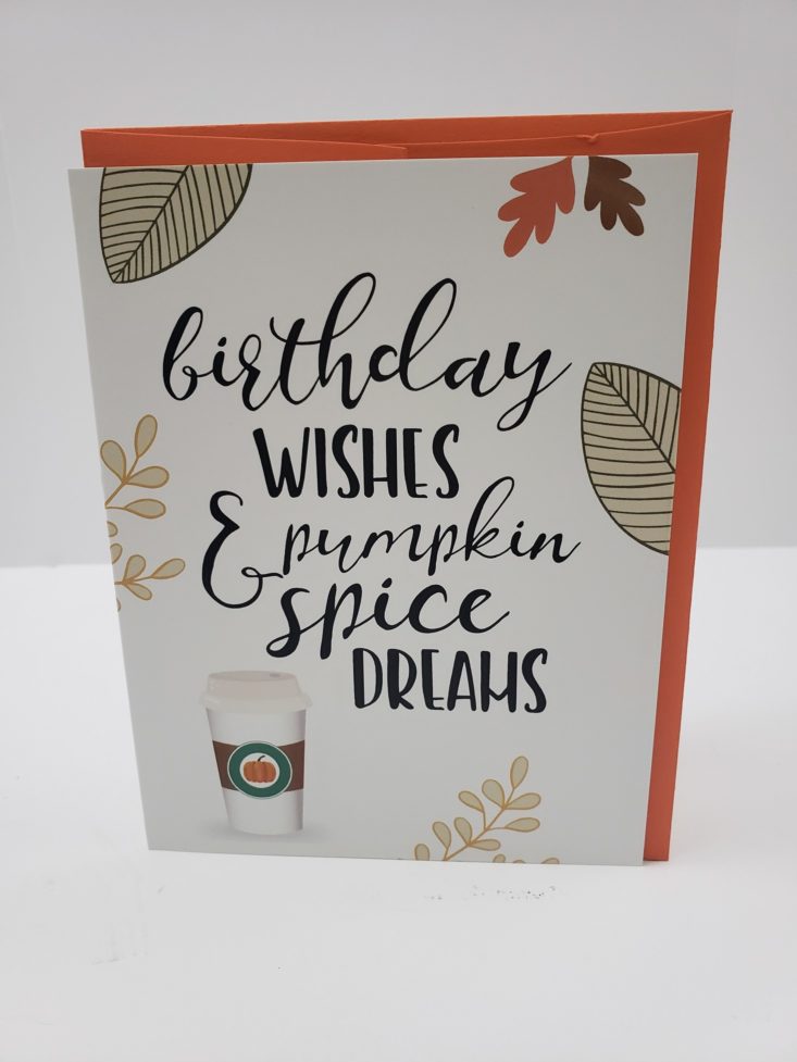 Flair & Paper October 2018 - Birthday Wishes & Pumpkin Spice Dreams Card Front