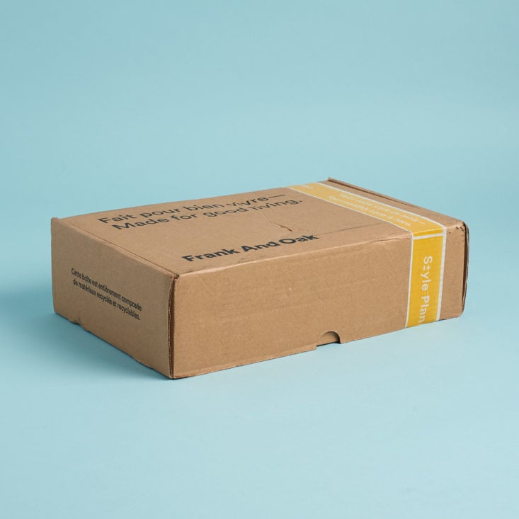 frank and oak packaging