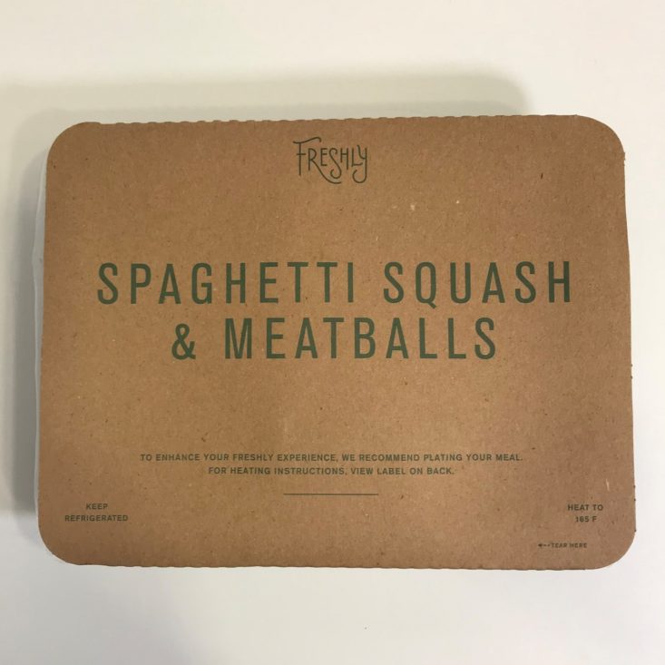 Freshly October 2018 - Spaghetti Squash & Meatballs Front