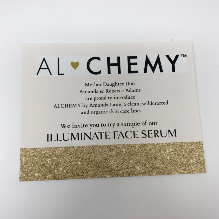 Go Love Yourself October 2018 - Face Serum By ALCHEMYbyAmandaLane Template Front