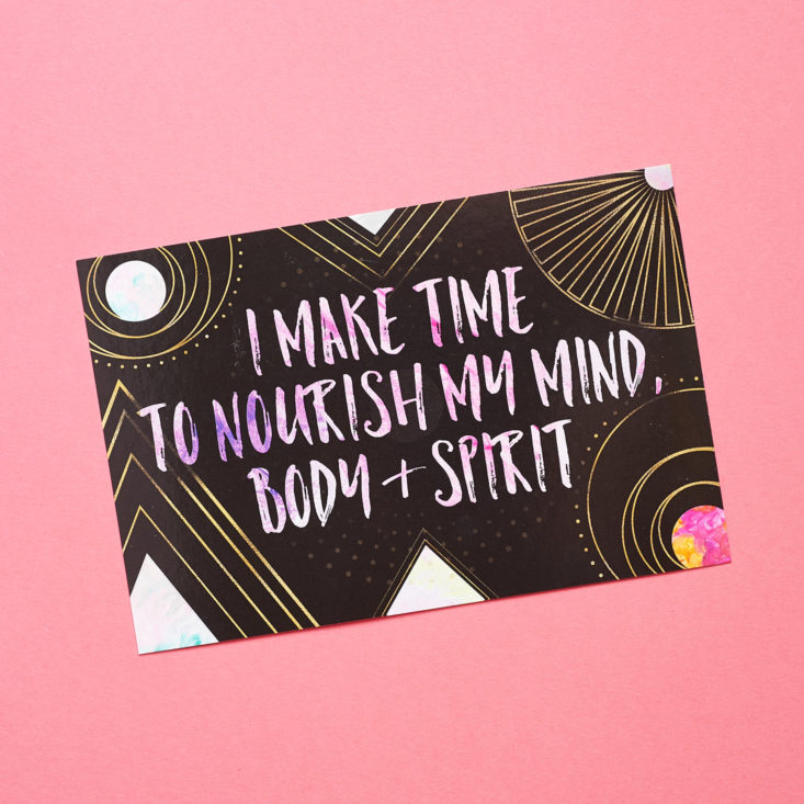 goddess provisions nourish mind card