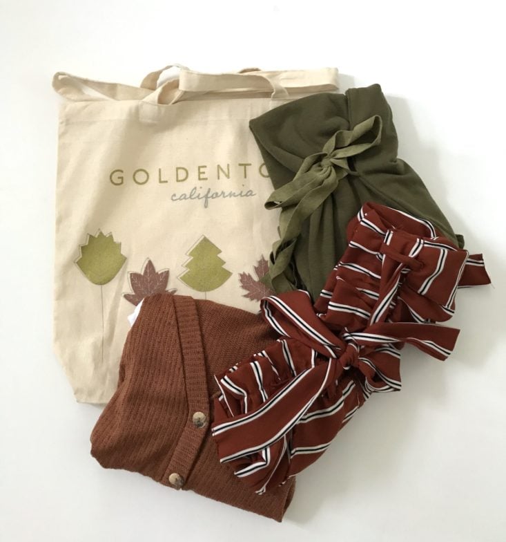Golden Tote October 2018 - All Products Front