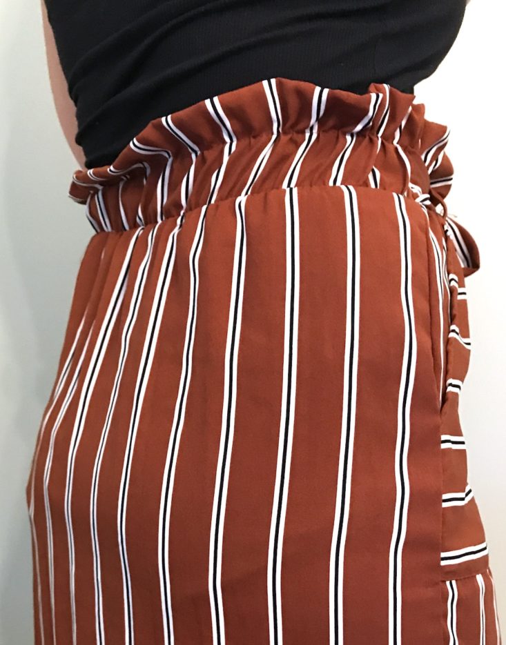 Golden Tote October 2018 - Striped Tie Skirt Closer Side View