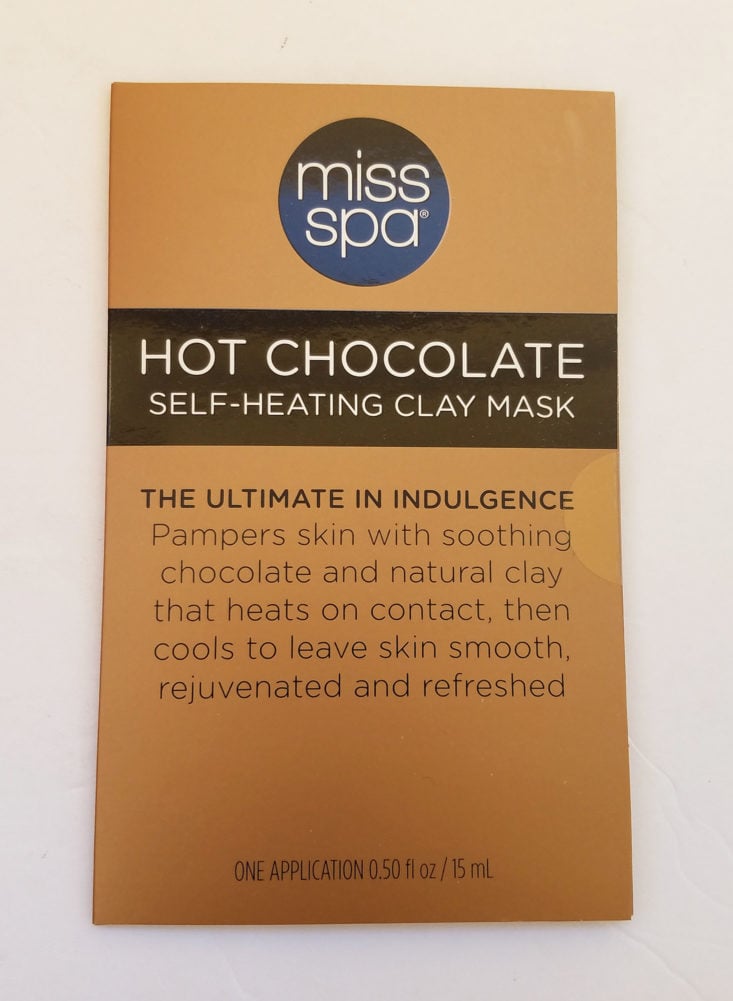 Miss Spa Chocolate Crème Mask Chocolate