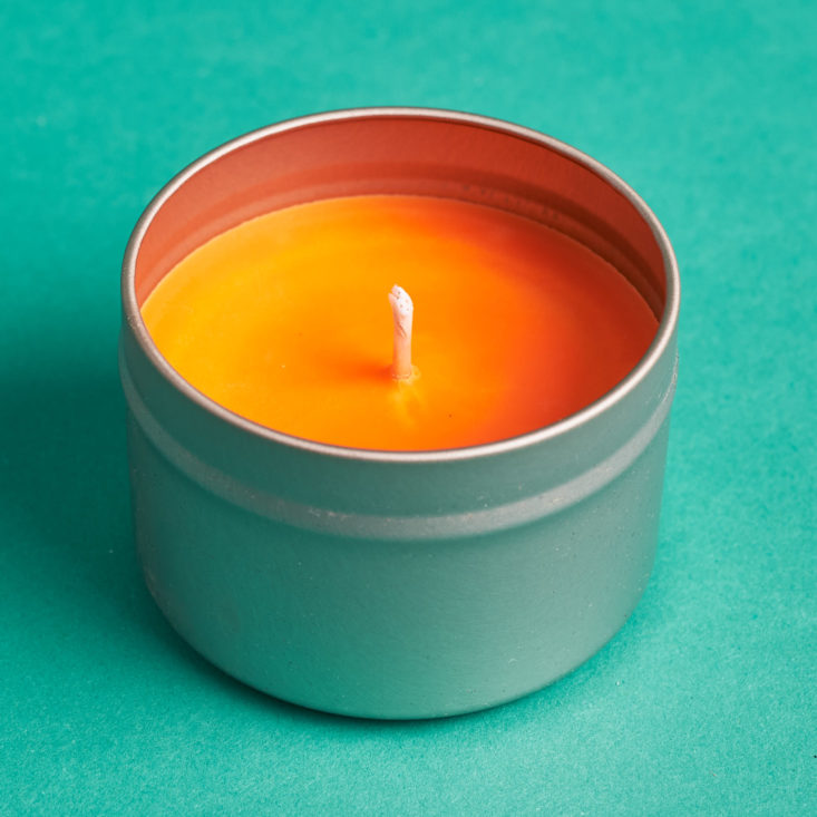 Kloverbox pumpkin candle in tin