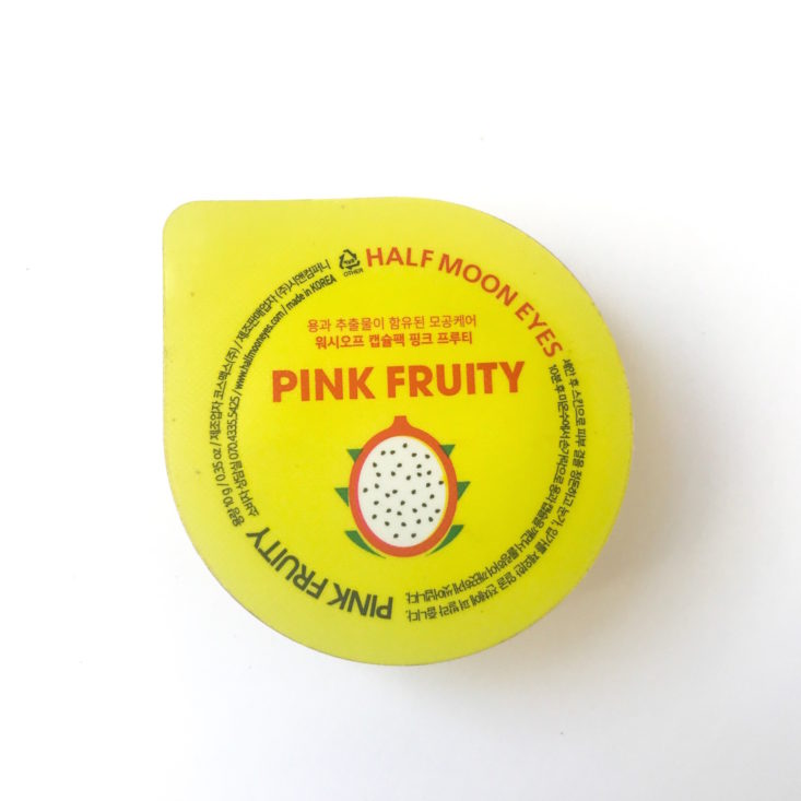 KoKoStyle October 2018 - Half Moon Eyes The Pink Fruity Wash Off Mask Front