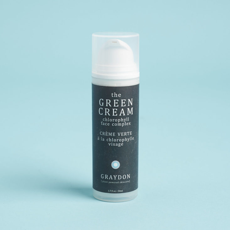 Love Goodly October November 2018 - Graydon Green Cream Front