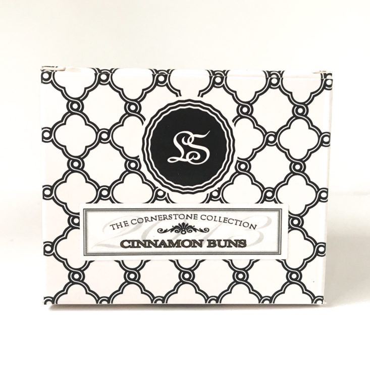 Love Spoon Candles Club October 2018 - Cinnamon Buns Soy Candle Box Front