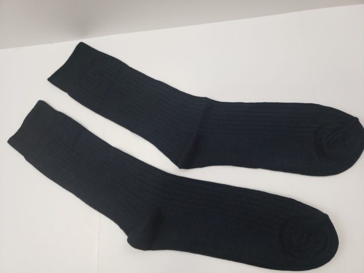 MINI MYSTERY BOX OF AWESOME October 2018 - Wynford Men’s Crew Socks Open Top View