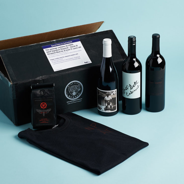 Nocking Point Wine Club Fall October 2018 - Box With All Products
