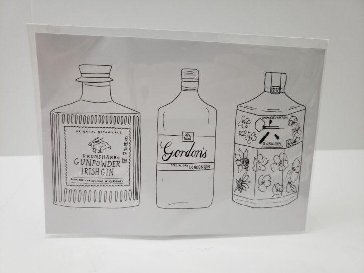 PROPER POST Box September 2018 - Gin Art Print Front