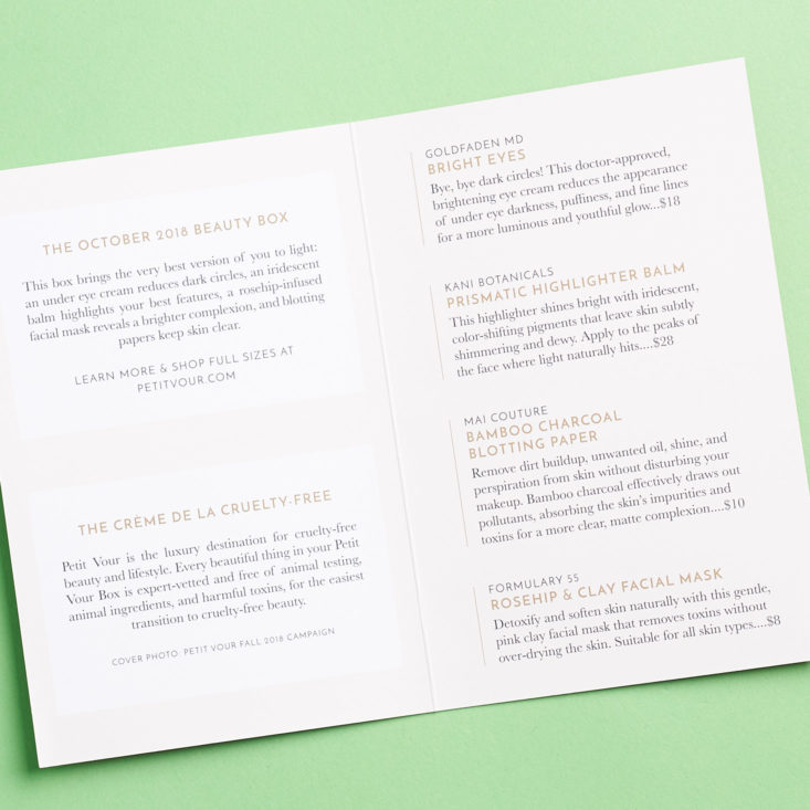 Petit Vour October 2018 - Folded Card 2
