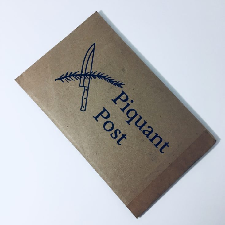 Piquant Post Review September 2018 - UNOPENED PACK