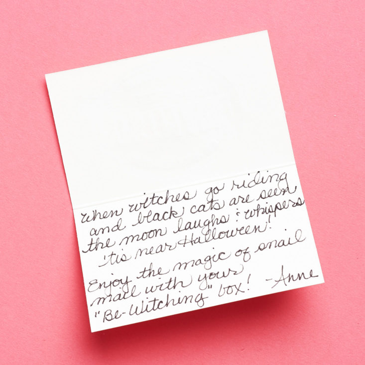 Postmarkd Studio handwritten note