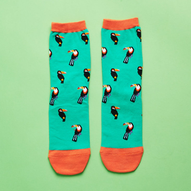 Toucan print socks