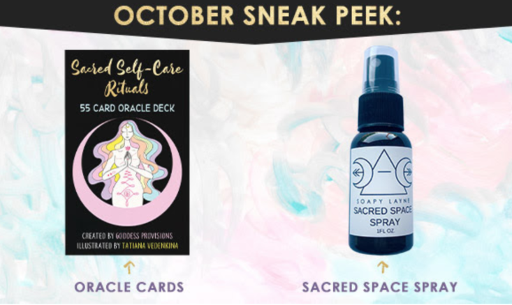 Self-Care Rituals Oracle Deck and Sacred Space Spray from SoapyLayne