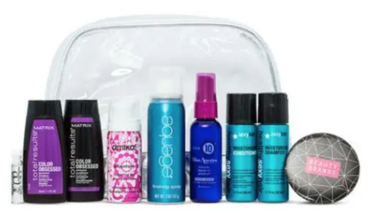 Beauty Brands Terrific Tresses 9 Piece Discovery Bag