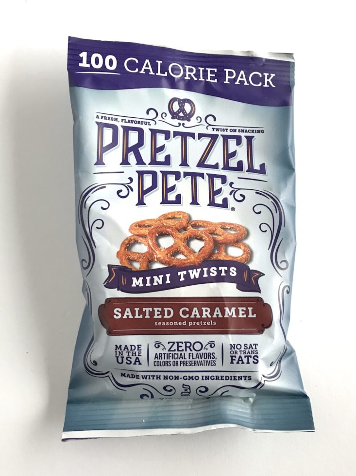 SnackSack October 2018 - Pretzel Pete Salted Caramel Mini Twists Front