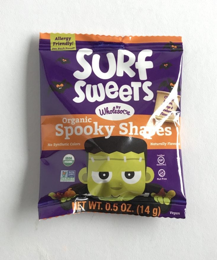 SnackSack October 2018 - Wholesome Surf Sweets Organic Spooky Shapes Front