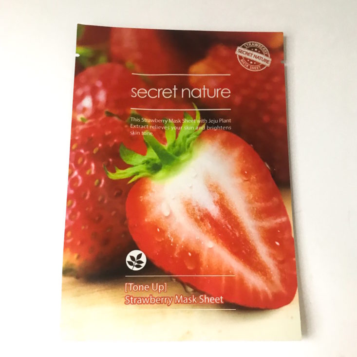 Sooni Mini strawberry - Secret Nature Strawberry Mask Sheet Front View
