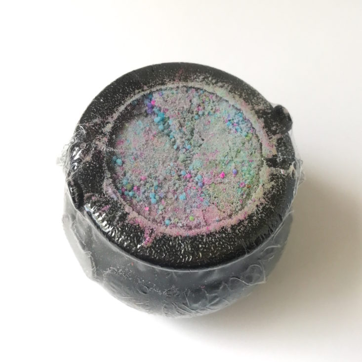 Spellabration Witches Cauldron Bath Bomb By Bare Naked Bath - Open View