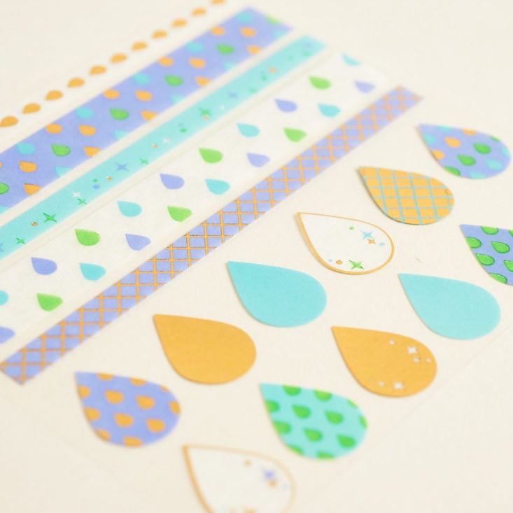 stickii autumn morning teardrop stickers