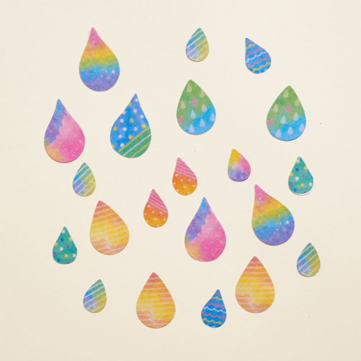 stickii autumn morning rainbow droplet stickers