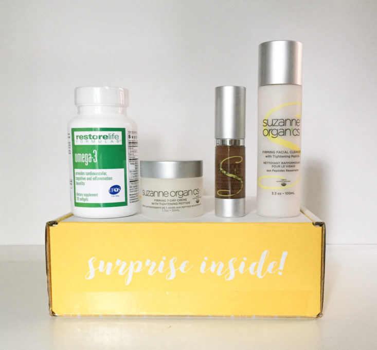 Suzanne Selects August 2018 - Box with Products Front