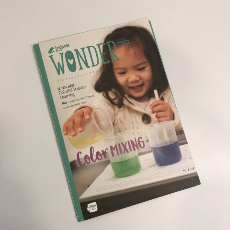 Tadpole Crate October 2018 - Wonder Magazine front view 1